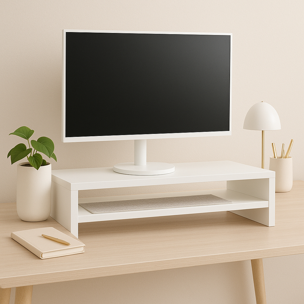 Suporte Apoio Para Monitor E Notebook Tela 50 Cm Mesa Oferta escritório home office organizador