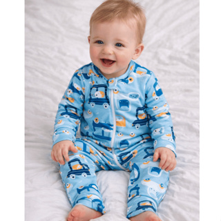 Macacão Bebê Térmico Carrinho em Oferta na Shopee