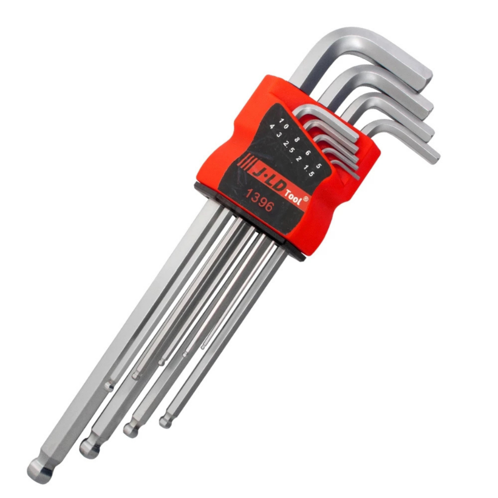 Kit Jogo Chaves Allen Hexagonal L Longa 9 Peças 1,5 - 10 Mm em Oferta na Shopee