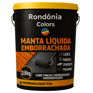 Tinta emborrachada impermeabilizante veda trinca hidrorrepelente parede blindada 3,6Kg lavável azul em Oferta na Shopee