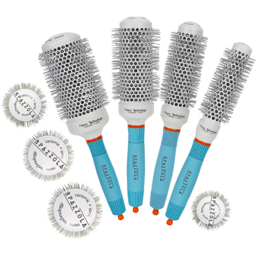 Escova De Cabelo Media Profissional Premium Vazada Branca