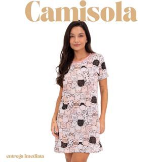 Camisola Feminina Festa dos Gatos Super Confortável Leve P ao GG em Oferta na Shopee