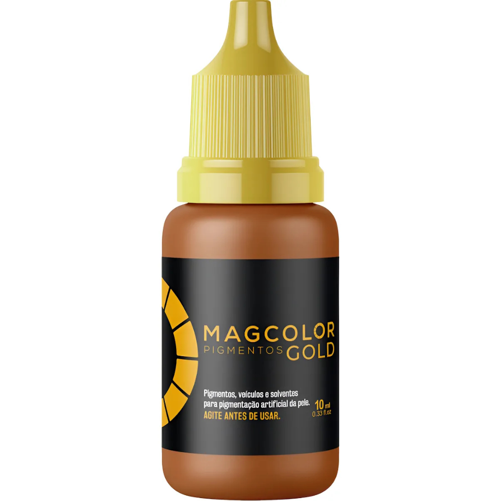 Pigmento Mag Color Gold 10ml - Cor Castanho Claro