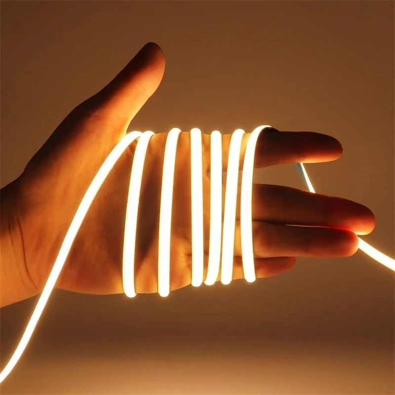 Fita Led Cob 400 LED's 3mm Ultra Fina 12V 5 Metros IP20 Para Perfil Branco Quente, Neutro e Frio em Oferta na Shopee