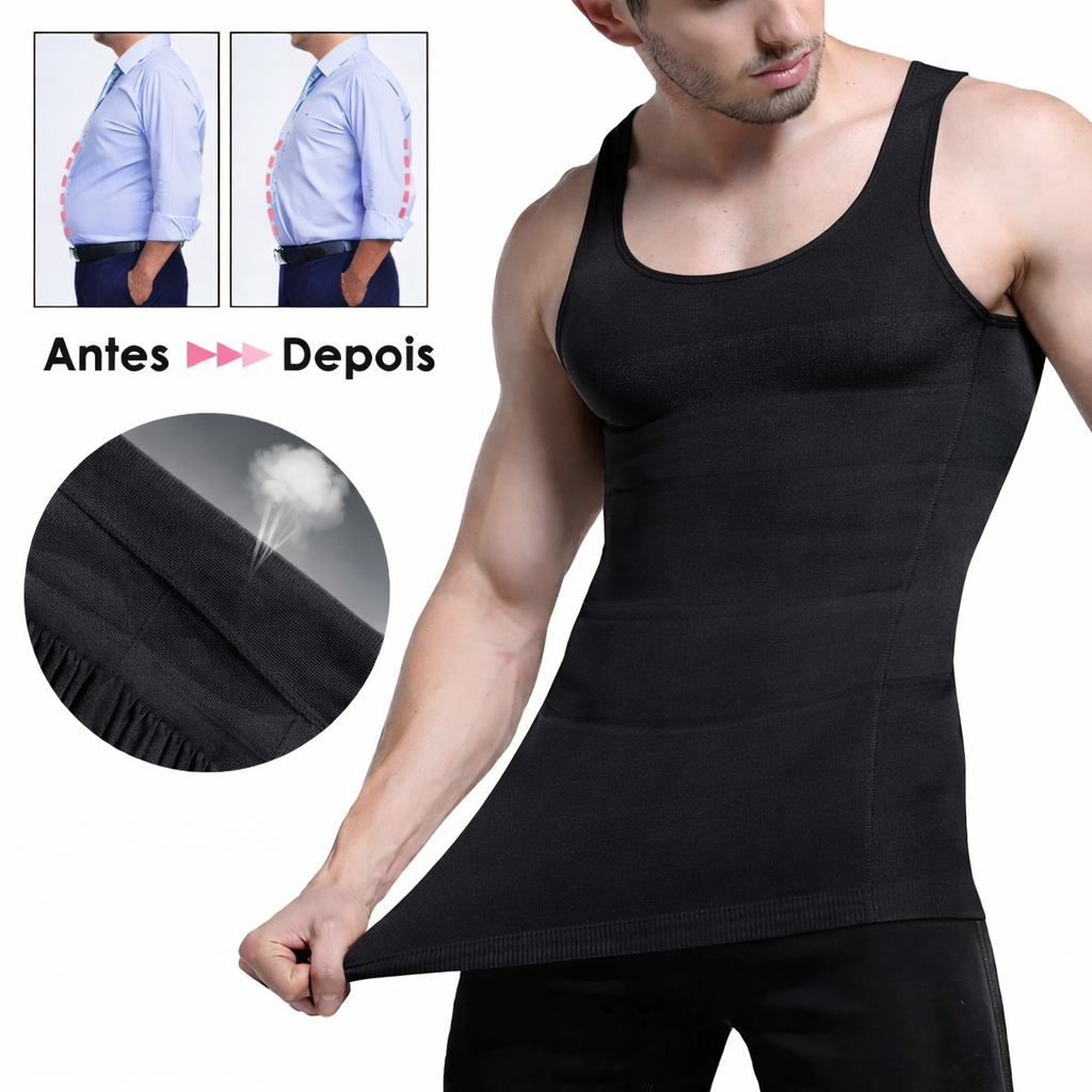 Cinta Modeladora Masculina Postural para Compressão e Postura em Oferta na Shopee