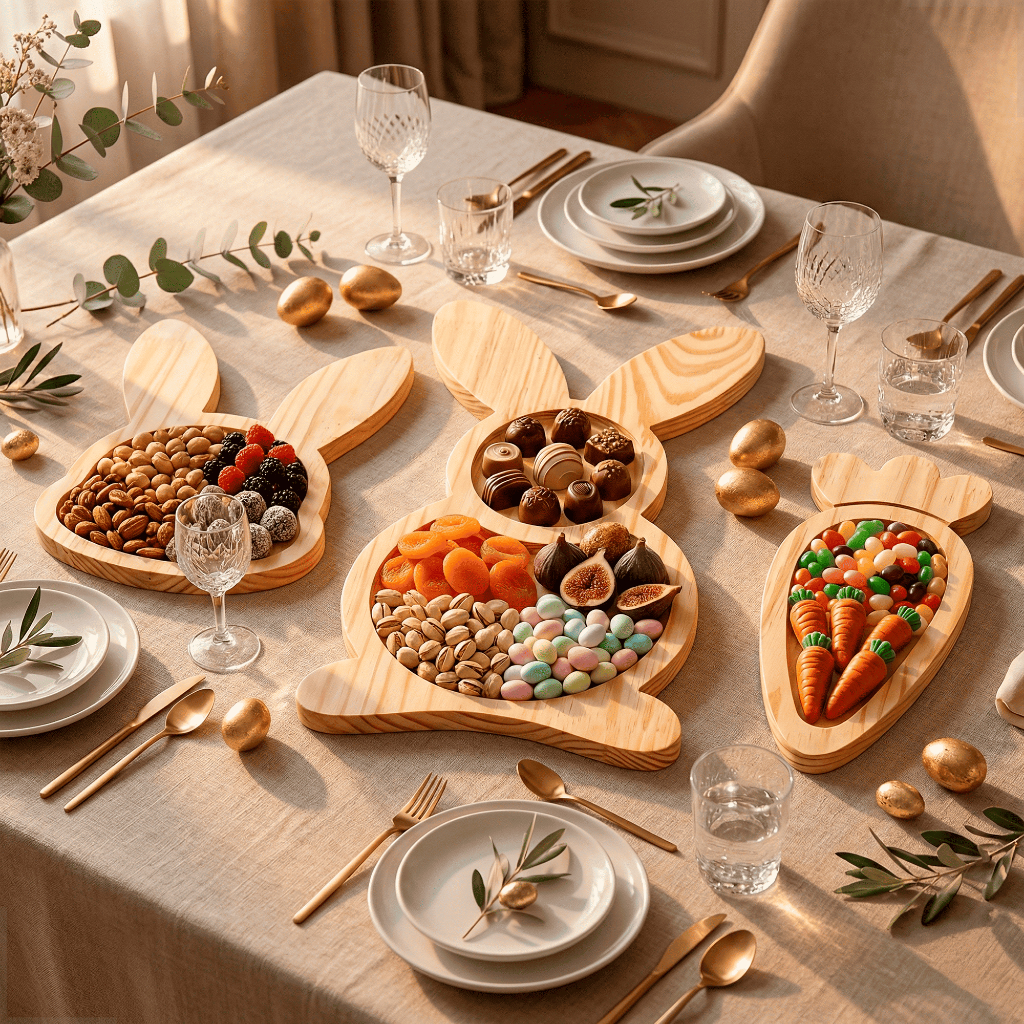 Tábua Petisqueira Páscoa Coelho Madeira Pinus Decoração Mesa Posta Servir Doces Petiscos Rústico em Oferta na Shopee