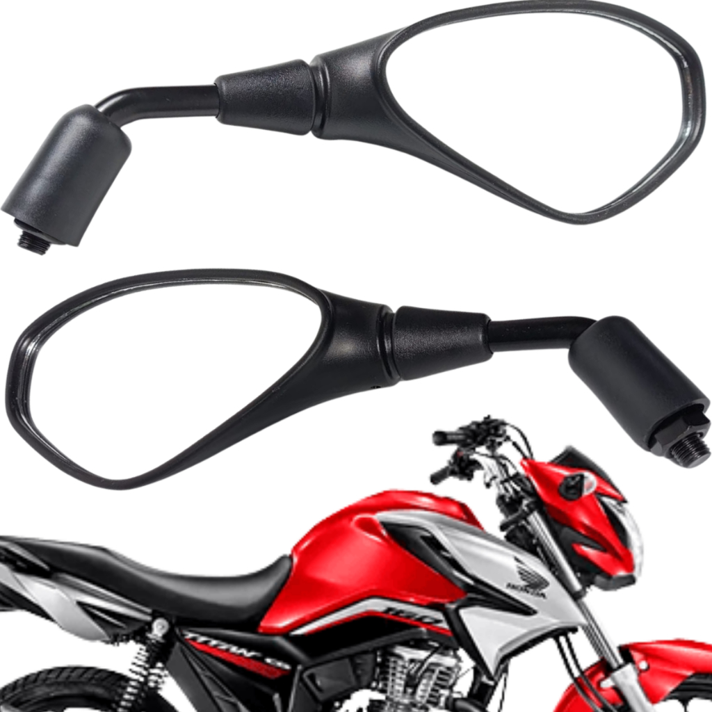 Par Retrovisor Bmw F800 Haste Curta Rosca Honda Titan Fan 150 160 Cb 300 Twister 250 Bros 160 Xre