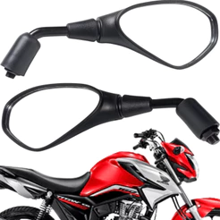 Par Retrovisor Bmw F800 Haste Curta Rosca Honda Titan Fan 150 160 Cb 300 Twister 250 Bros 160 Xre