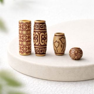 Miçanga Azeitona 100g Tribal Imitação Madeira África Indígena Artesanato em Oferta na Shopee