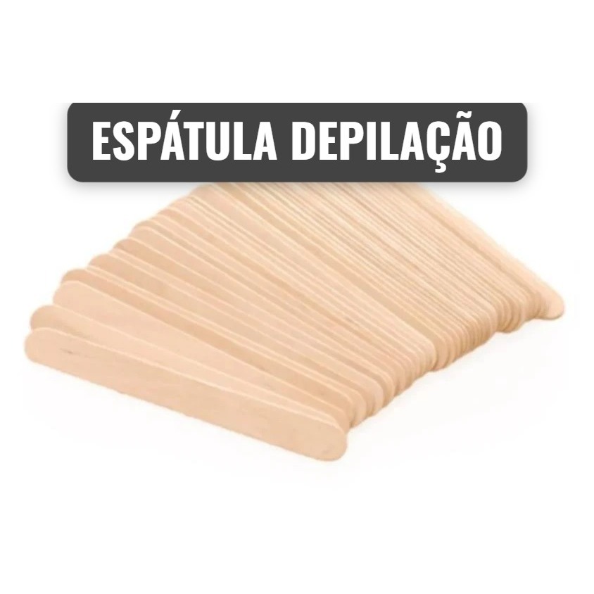 Espátula Madeira Descartável para Depilação em Oferta na Shopee