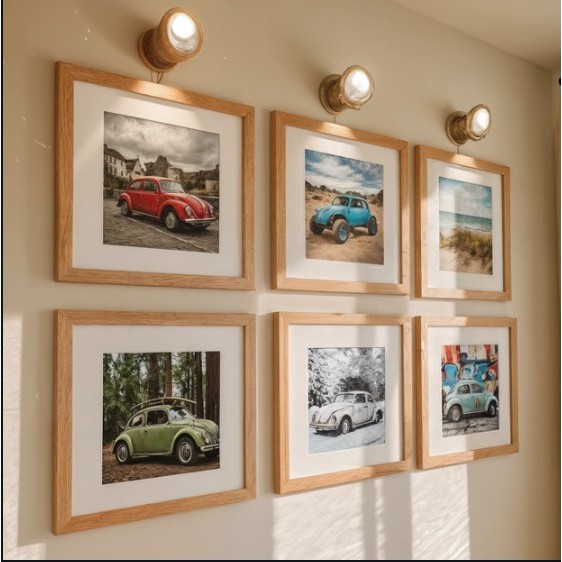 kit 6 quadros decorativo moldura 30x30 foto 20x20cm com paspatur moldura decoração elegante em Oferta na Shopee