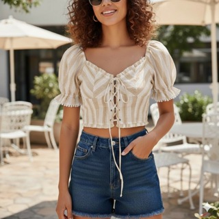 blusa feminino manga curta tem bojo, modelo ciganinha moda verão 9998 em Oferta na Shopee