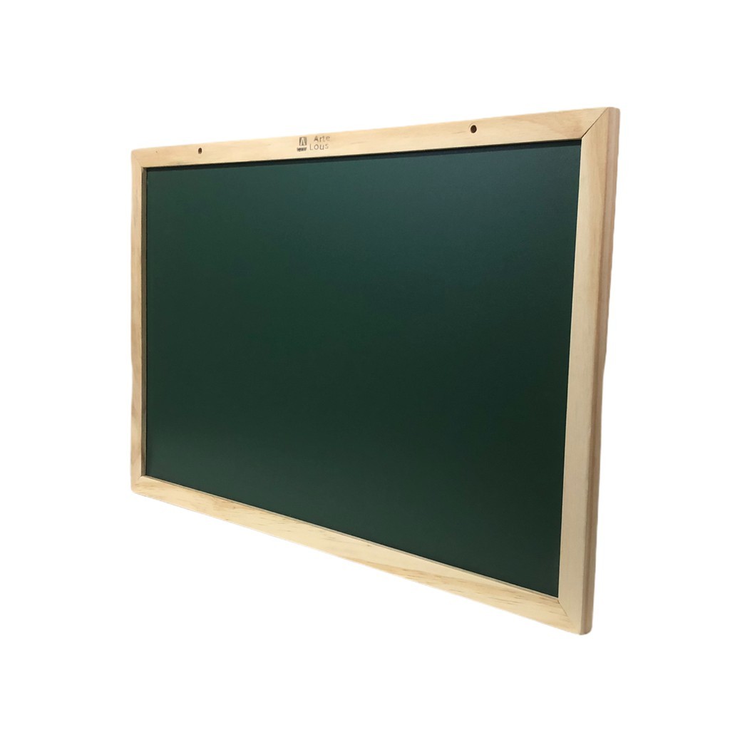 Lousa/Quadro escolar verde 100x80 - moldura em madeira em Oferta na Shopee