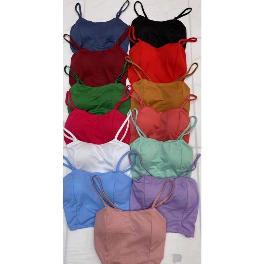 KIT  TOPS ACADEMIA ALCINHA CORES SORTIDAS em Oferta na Shopee