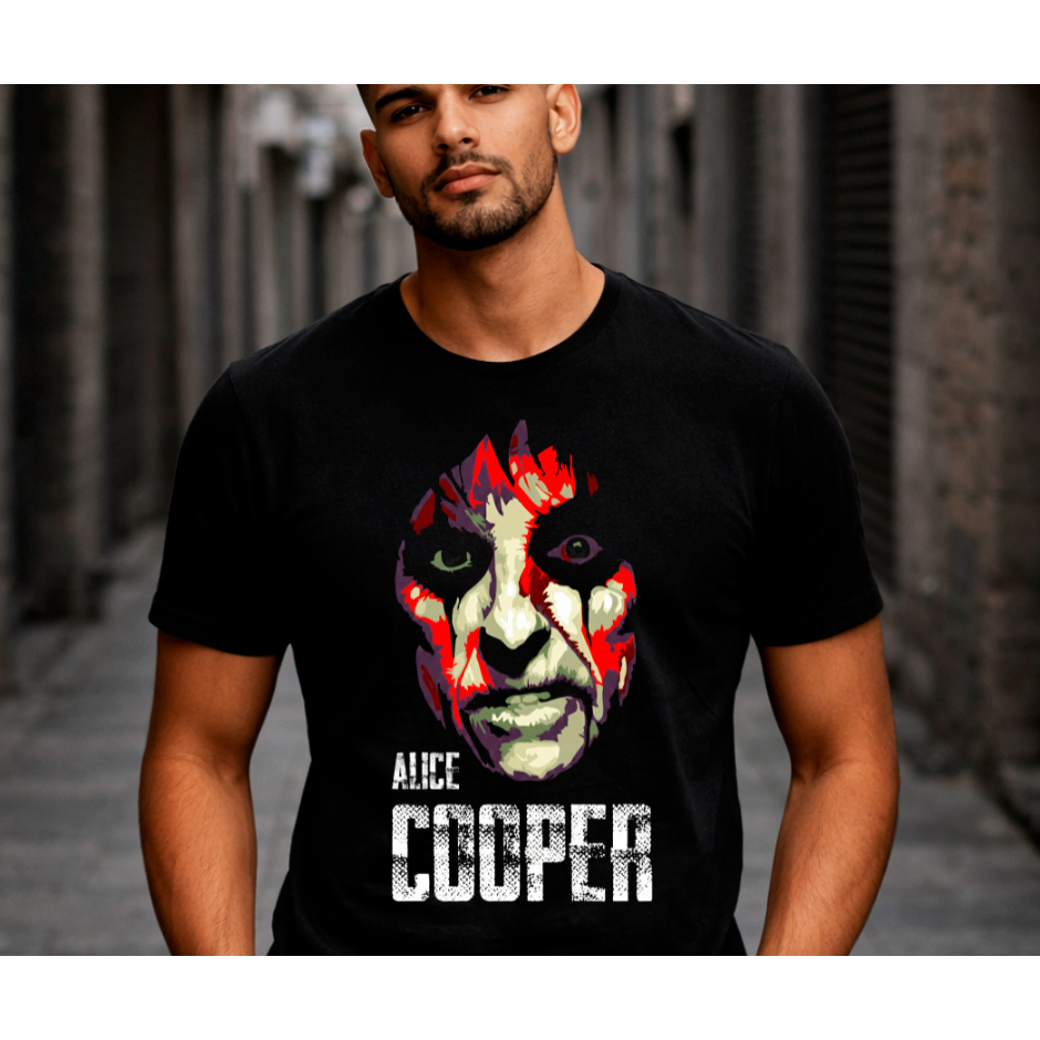 Camiseta Alice Cooper Banda Rock | Rock Clássico • Música • Unissex 100% Algodão