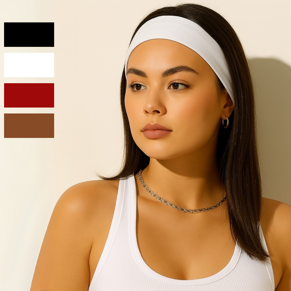 faixa de cabelo para corrida academia em Oferta na Shopee