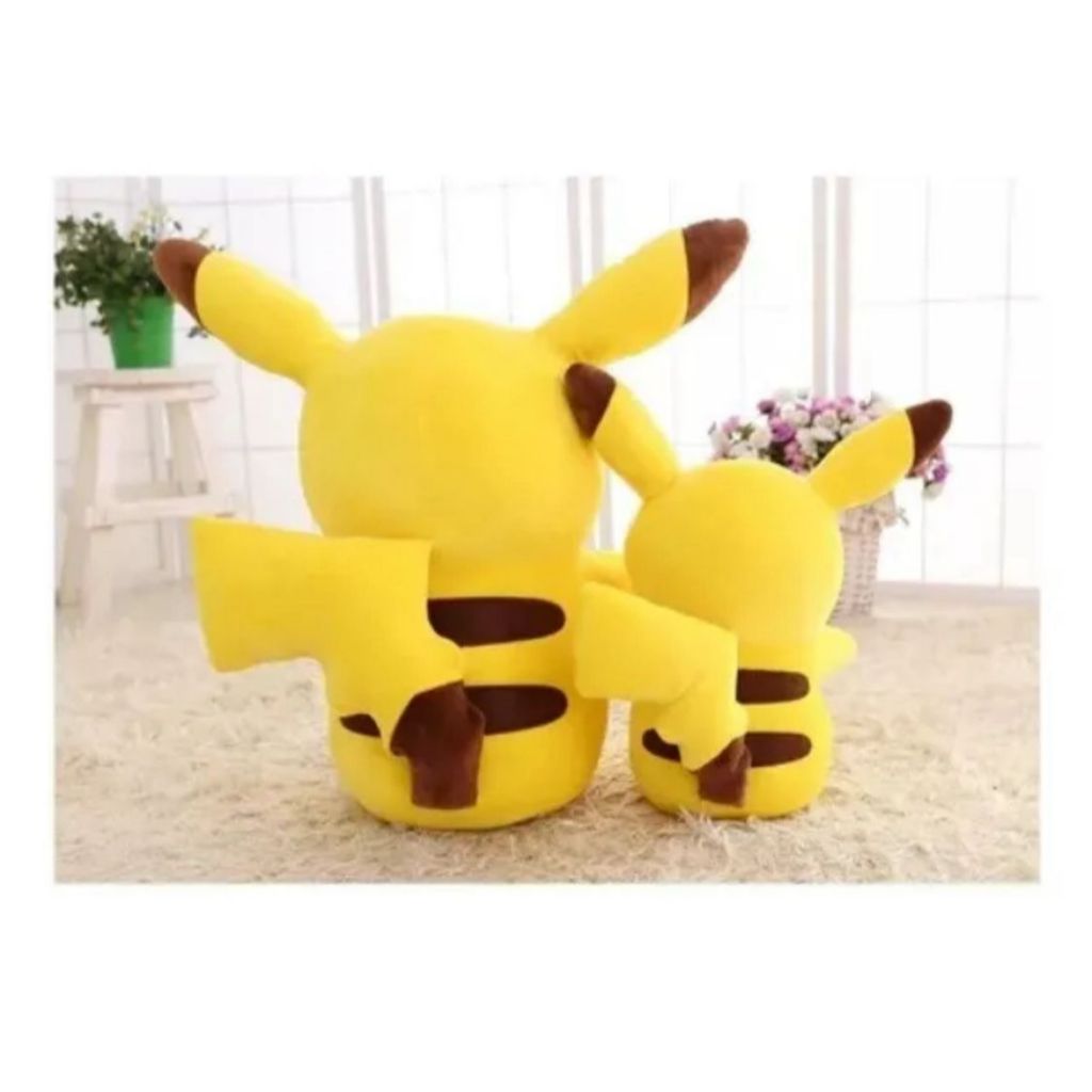 Pelúcia 33cm Pikachu Pokémon Grande Antialérgico Presente Amarelo