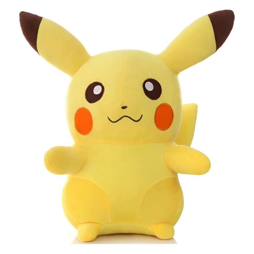 Pelúcia 33cm Pikachu Pokémon Grande Antialérgico Presente Amarelo em Oferta na Shopee