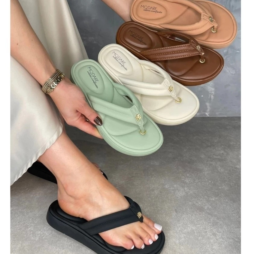 Chinelo Modare Ultra Conforto Feminino Tira Pronta 7208.109 Com Palmilha Soft Bubble ORIGINAL