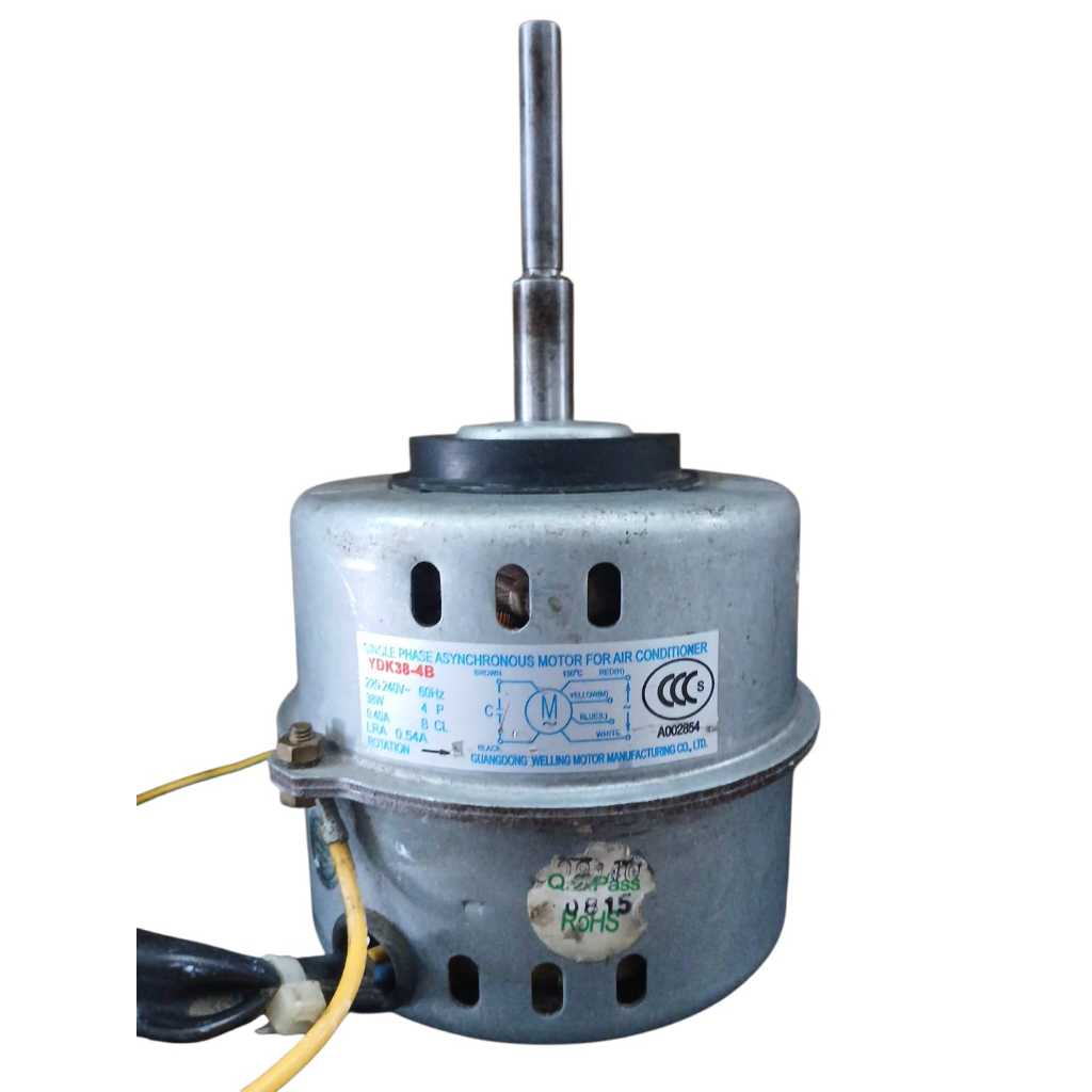 Motor Ventilador da Evaporadora Springer Carrier YDK38-4B 42MCB022515LS  42MCC022515LS  42MQB022515