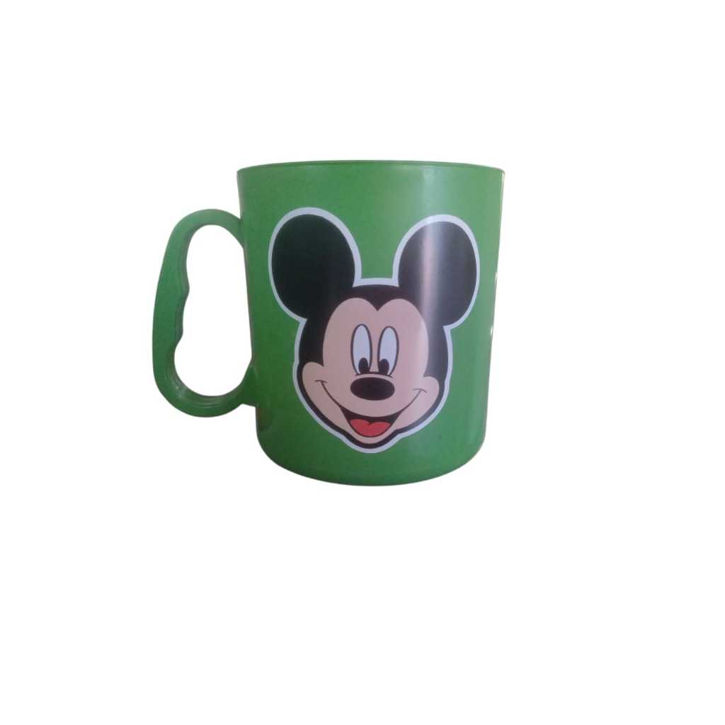 Kit caneca plástico Mickey minie ADESIVADA personagem infantil aniversario, lembrancinha festa — imagem 2 de 2