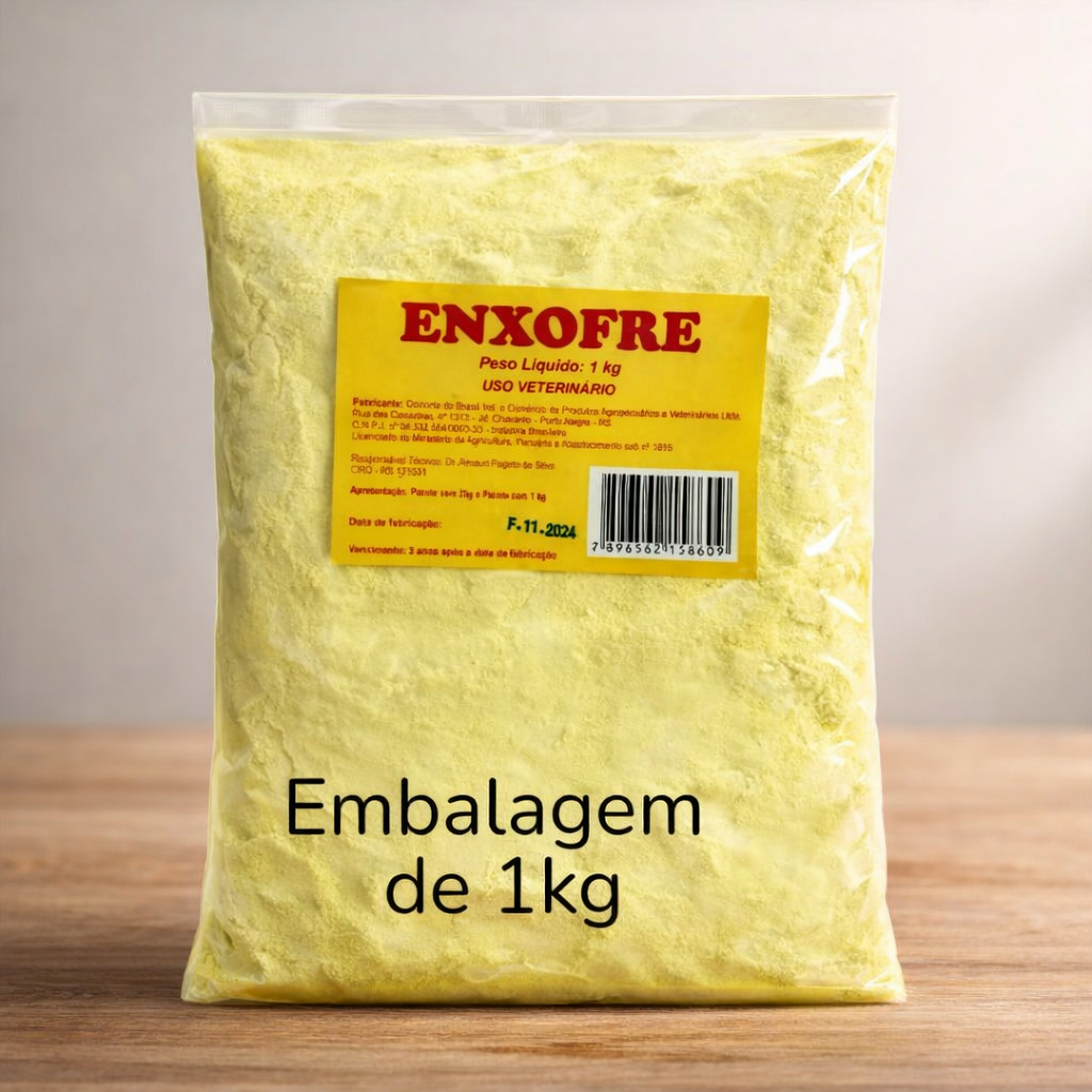 Enxofre (99% PURO) – 1kg - Agropecuário e Agrícola - Nutrição e Fertilização