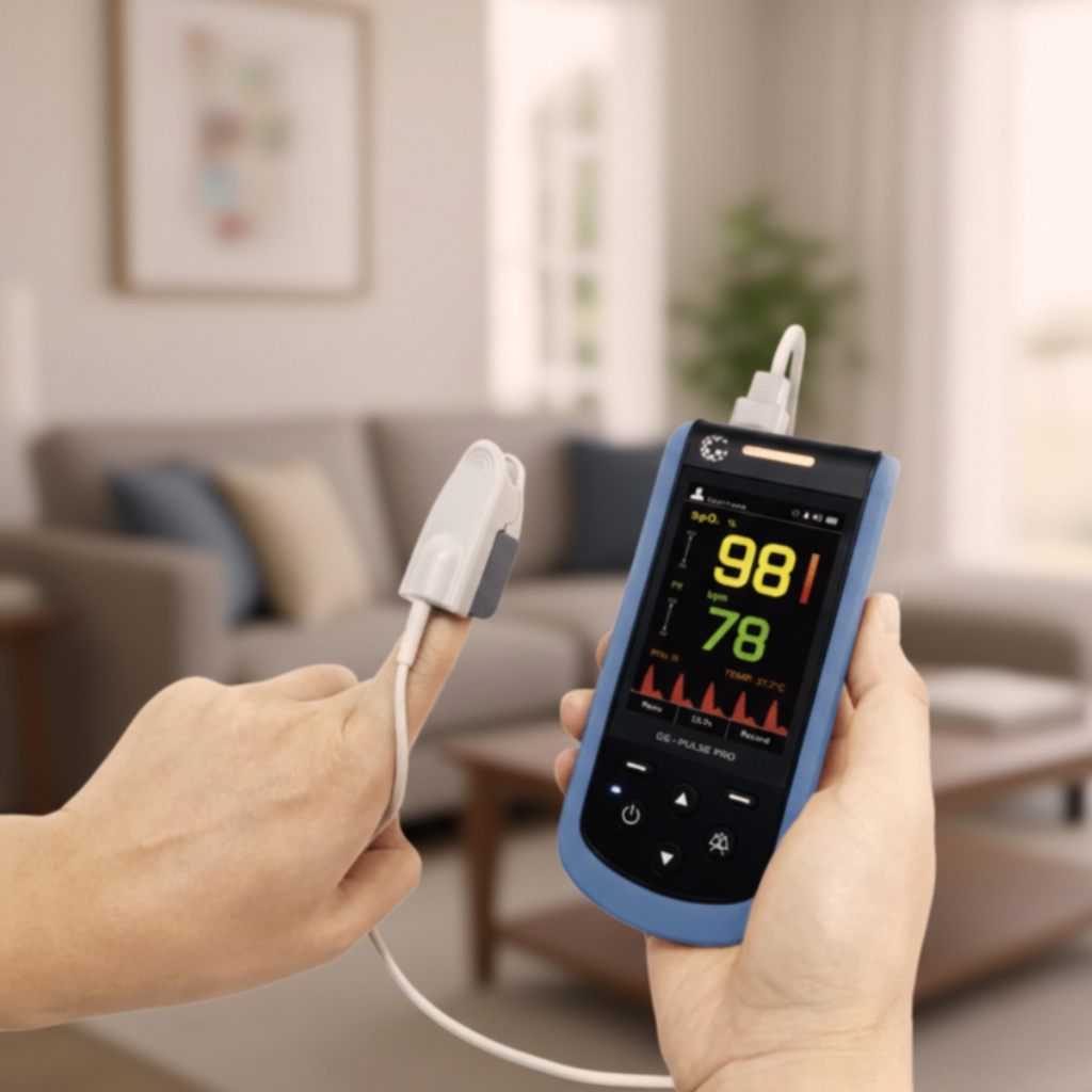 Oxímetro Pulso Portátil Pulse Pro SP-20 SpO2 PR Bluetooth GS Uso Clínico em Oferta na Shopee