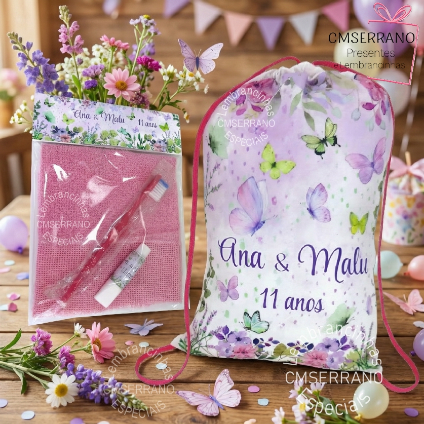 Kits Personalizado lembrancinha Festa Pijama Mochila Mascara Dormir Escova Toalhinha Kit Higiene