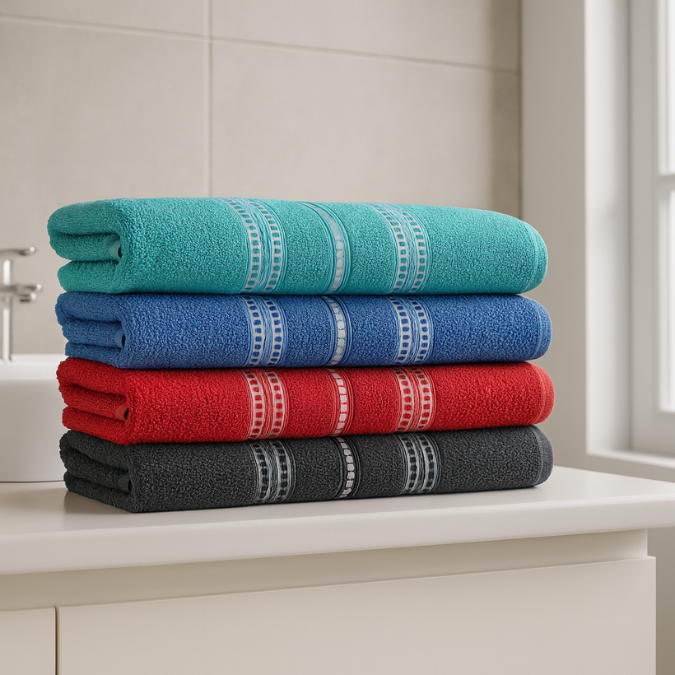 Kit 05 Toalhas Prime Algodão Secagem Rápida Macia Laune Haus
