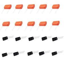 10 CAPACITOR PARA CORNETA 47UF X 100V + 10 CAPACITOR PARA TWEETER 2M2 X 250V