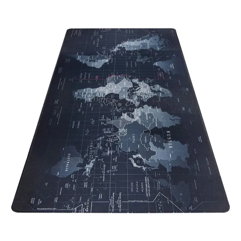 Mousepad Gamer Profissional 80x30 Desk Pad Mapa Mundi Azul Azul Mapa Mundi — imagem 2 de 2