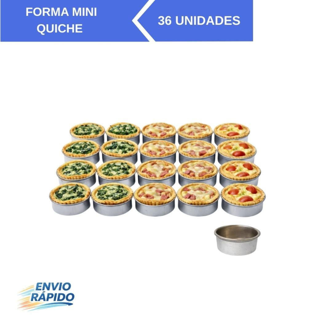 FORMA MINI QUICHE  – EM FLANDRES – 36 PEÇAS em Oferta na Shopee
