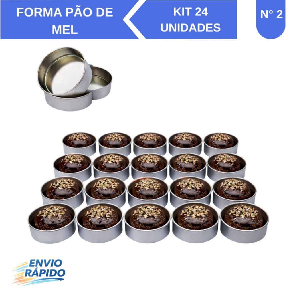 KIT 24 UNIDADES FORMA DE PÃO DE MEL – Nº 2 – EM FLANDRES