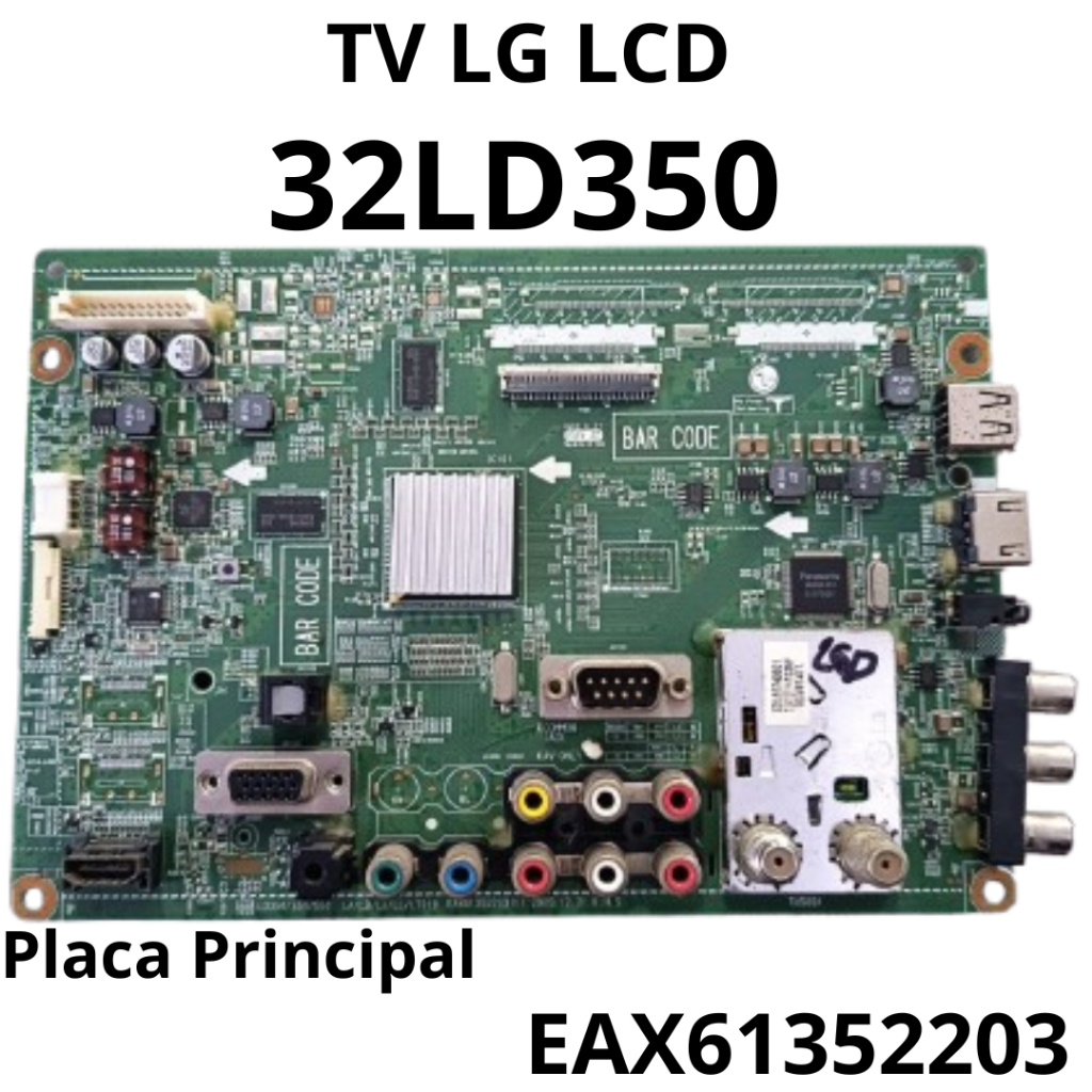 2934 Placa Principal para tv LCD LG Modelo: 32LD350