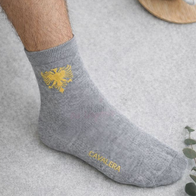 Kit 2 OU 4 Pares Meia Cano Longo Social Cavalera Algodão Conforto Moda Masculina — imagem 2 de 2