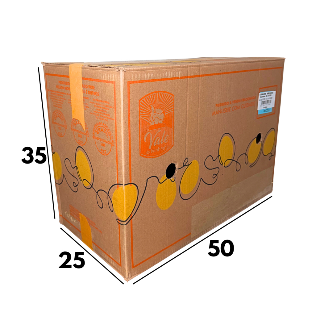 20 Caixas de Papelão 50 x 25 x 35cm (C x L x A) Kraft Reforçada - Mudança  Embalagens  Mercadorias /