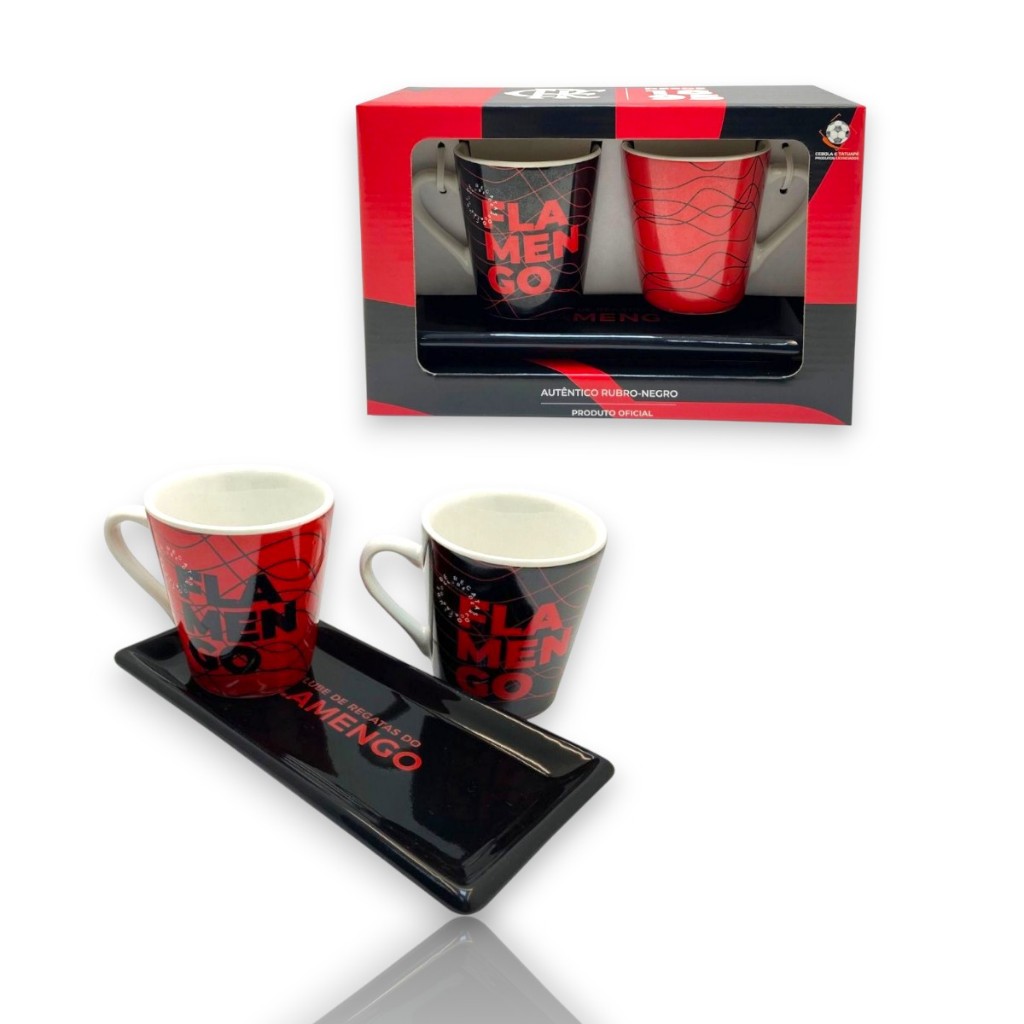 2 XÍCARAS TULIPAS 130ML NO PIRES FLAMENGO OFICIAL em Oferta na Shopee