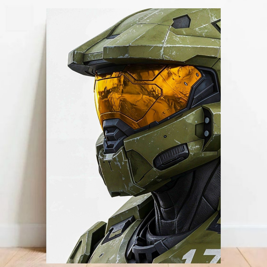 Quadro Placa Decorativa Poster Geek fps Halo Quarto Gamer video games decoração 03