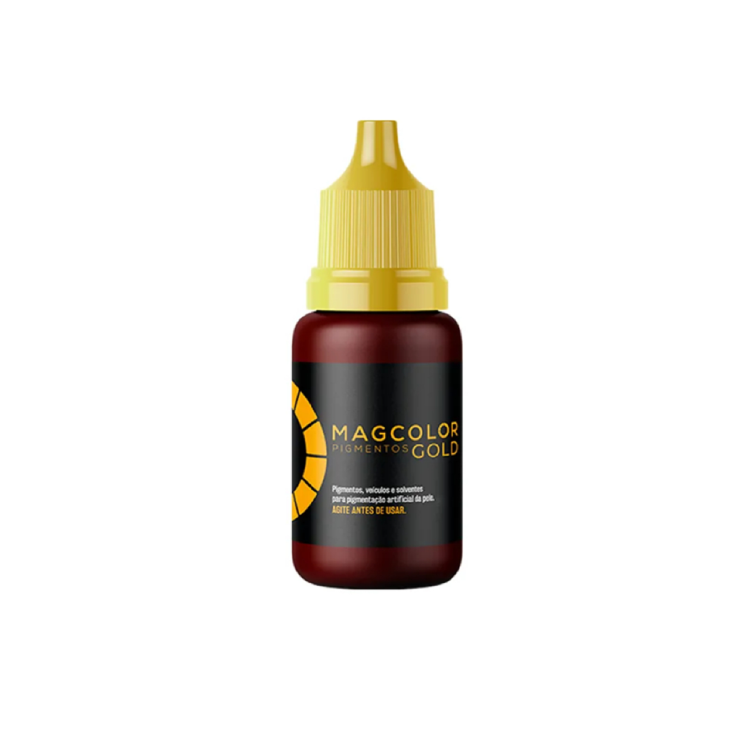Pigmento Mag Color Gold 10ml Cor Castanho Escuro Intenso