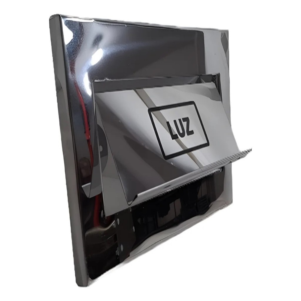 VISOR DE LUZ EM INOX ESPELHADO PARA MURO K