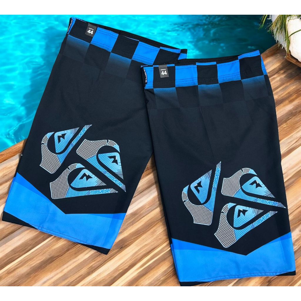 Kit 5 Bermudas Masculinas Elastano Tactel Surf Praia Seca Rápido Diversas Estampas