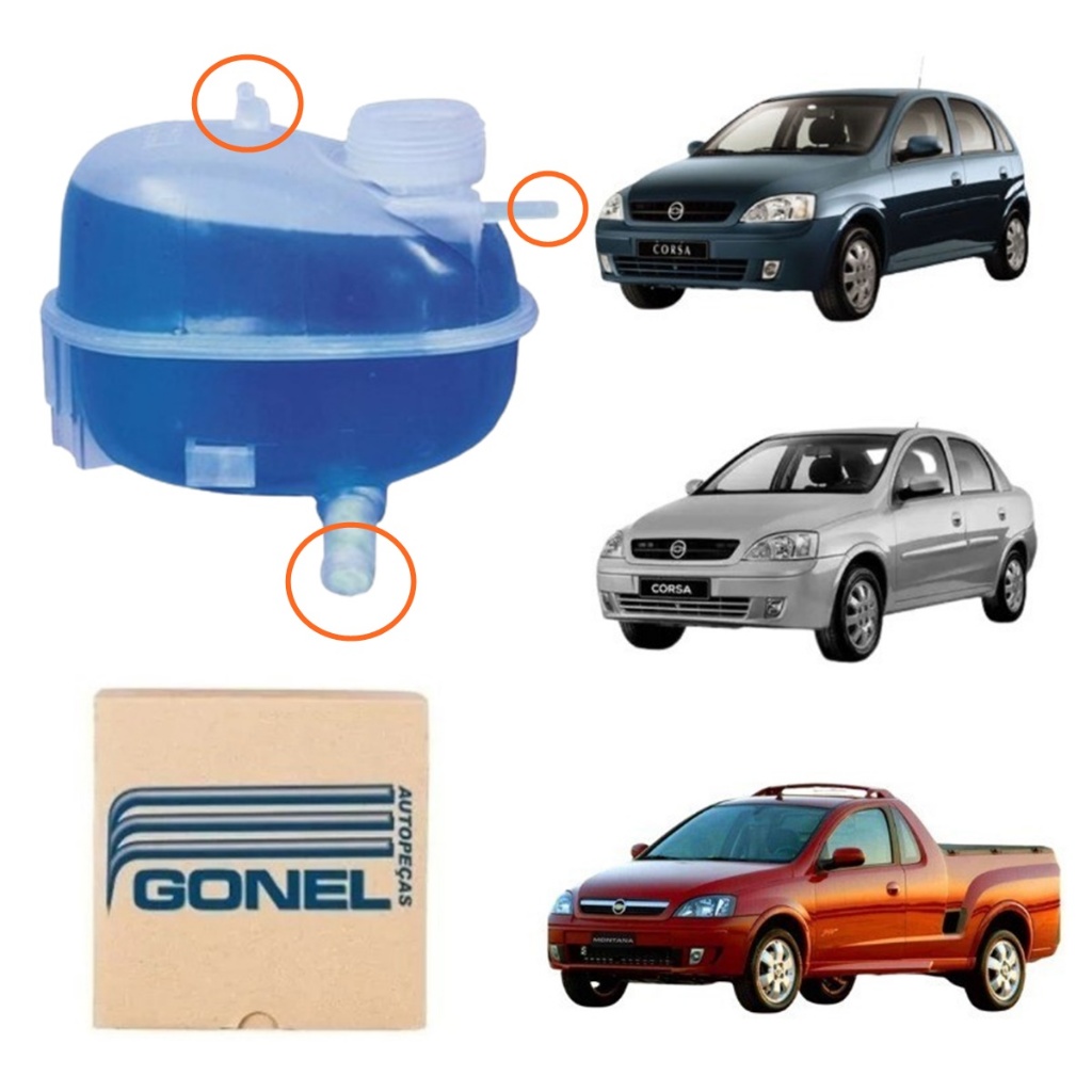 Reservatorio Agua Radiador Corsa Montana 3 Bicos em Oferta na Shopee