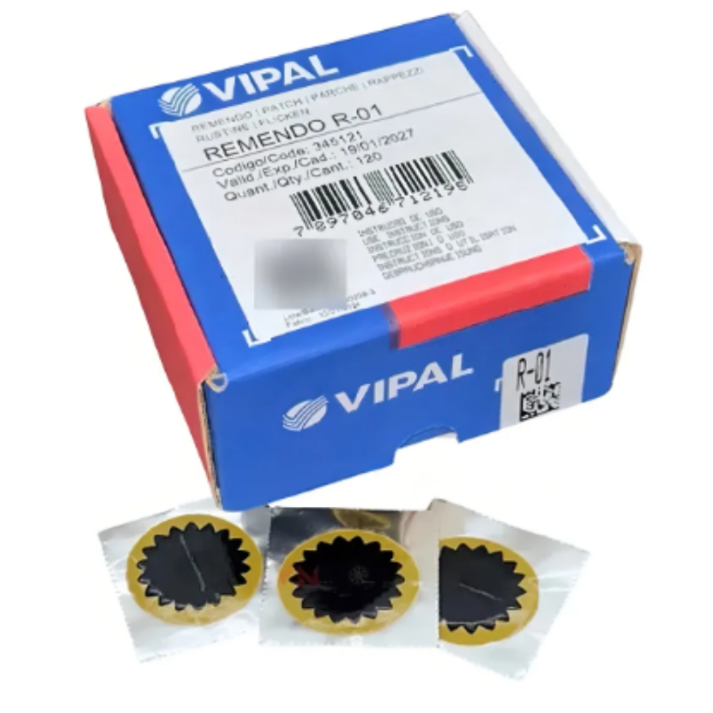 Remendo A Frio R 01 040mm Caixa Com 120 Pecas R-01 Vipal em Oferta na Shopee