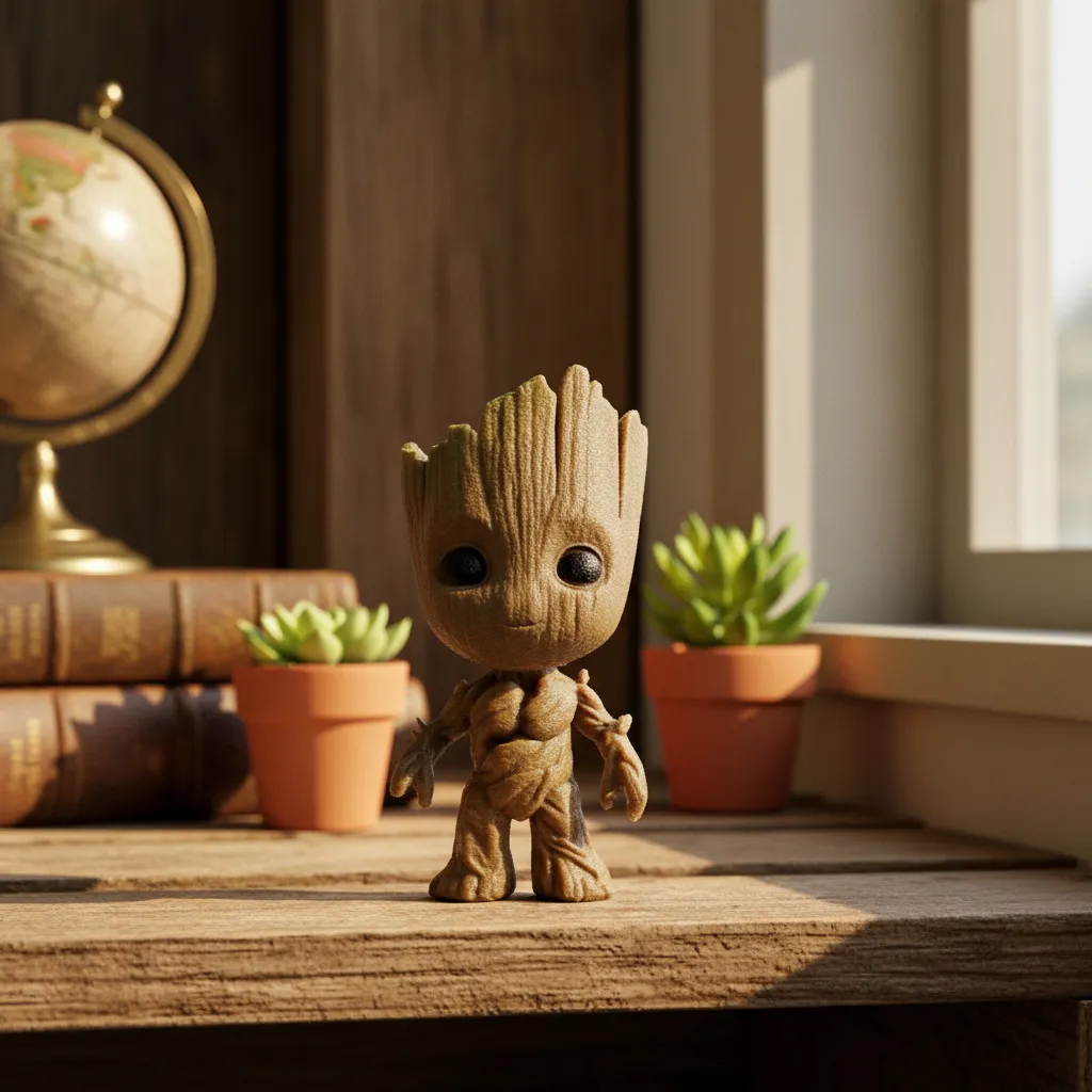 Boneco Miniatura Baby Groot Action Figure 7cm - Decoração em Oferta na Shopee
