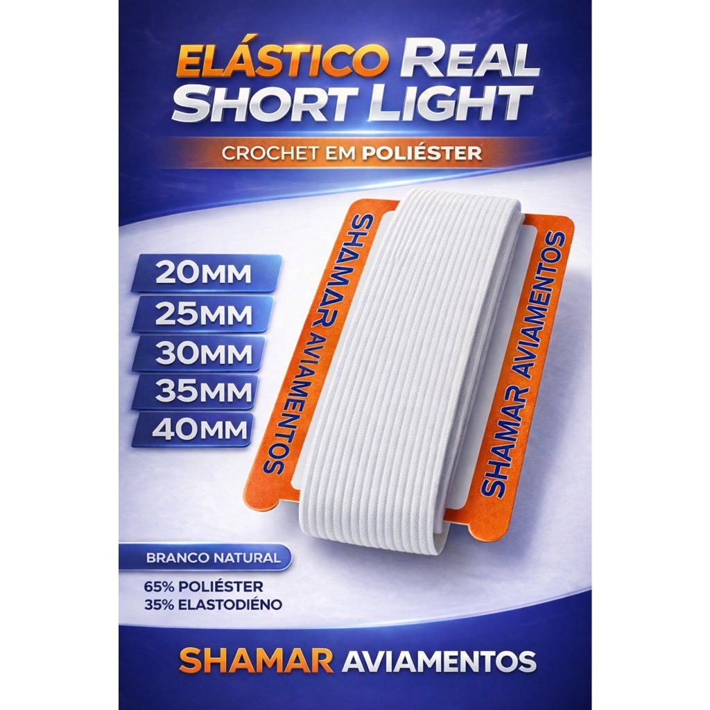 Elástico para Roupa Chato de Embutir – Elástico de Costura para Cintura - Peça c/ 5 metros em Oferta na Shopee