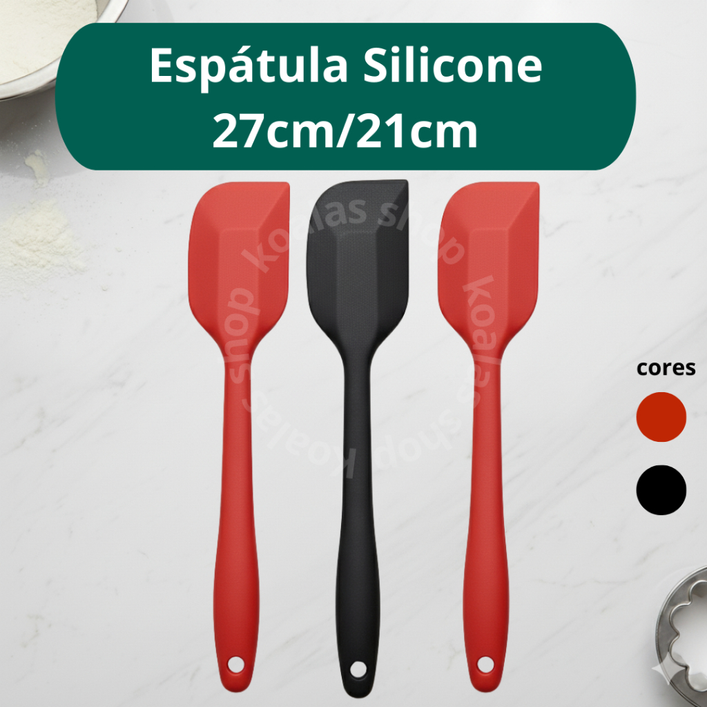 Espátula Pão Duro Silicone Para Cozinha 21/27cm Resistente Antiaderente em Oferta na Shopee