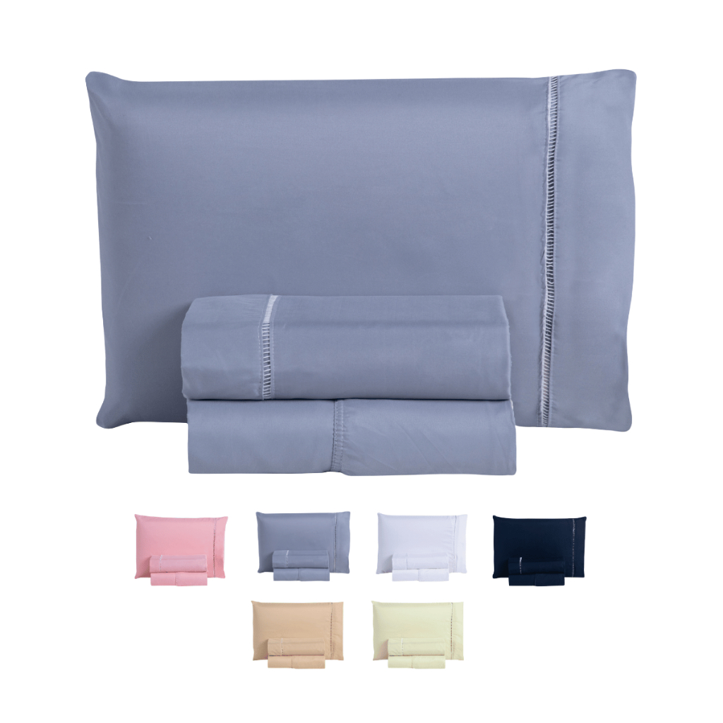 Jogo De Lençol Ponto Palito 3Peças 400 Fios Percal Queen Size Com Elástico Volta Toda Alta Qualidade em Oferta na Shopee