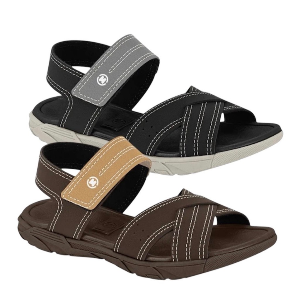 Sandália Papete Molekinho Infantil Velcro Conforto