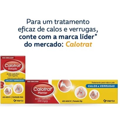 Pomada Calotrat Plantar 20g Trtamento Calos e Verrugas