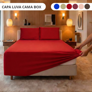 Capa Luva Cama Box Casal Queen Conjugado com 2 Fronhas Direto da Fábrica em Oferta na Shopee